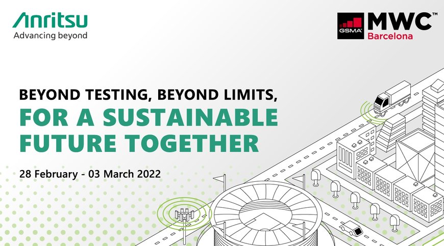 Anritsu “Beyond testing, beyond limits, for a sustainable future together” at MWC 2022